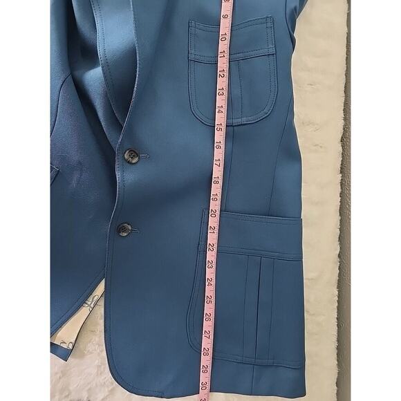 Levi's Panatela Men's Sport Coat Retro Blazer Two Button Blue 40R Old Money - Picture 4 of 9
